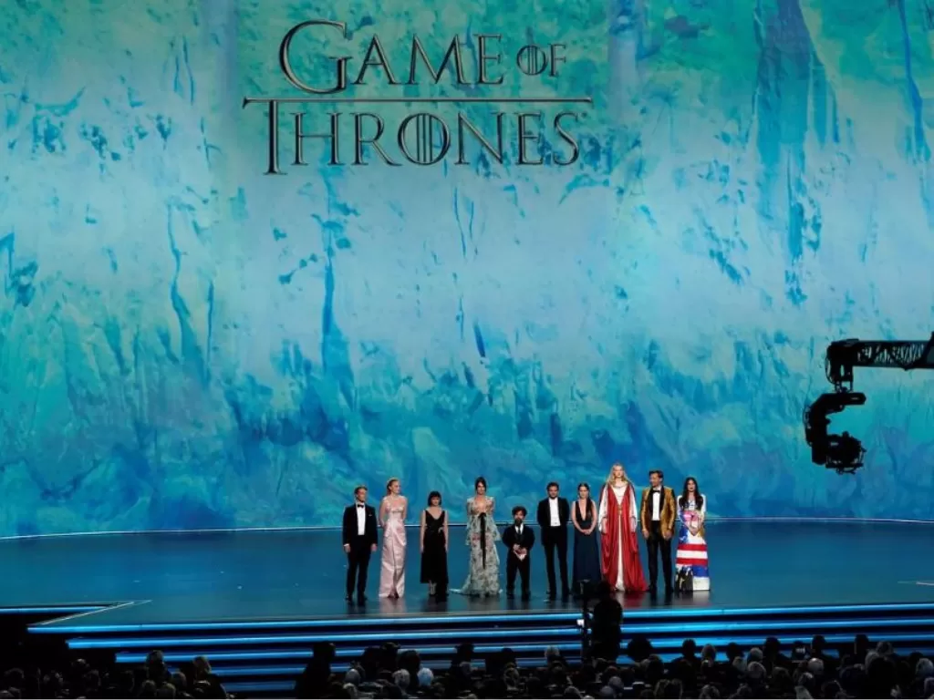 Pemeran Game of Thrones dalam acara Primetime Emmy Awards (REUTERS/Mike Blake)