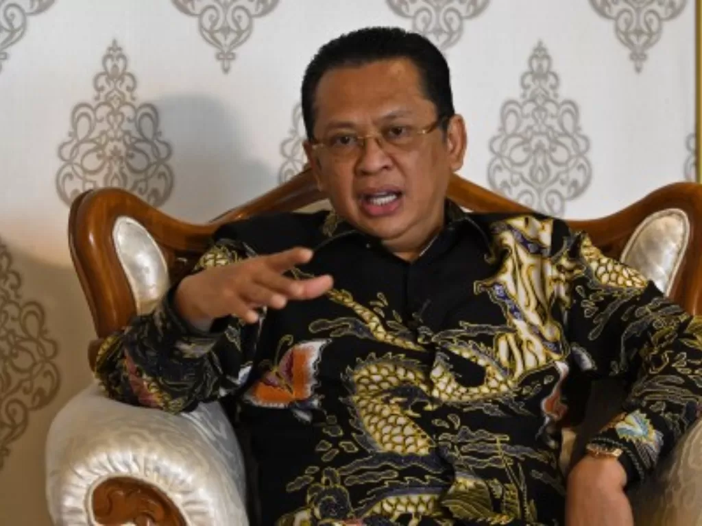 Ketua Majelis Permusyawaratan Rakyat (MPR) Bambang Soesatyo. (Antara/Aditya Pradana Putra)