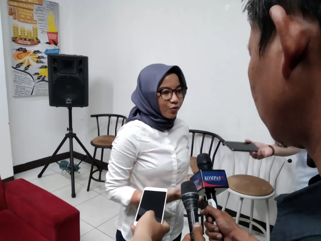 Peneliti Indonesia Corruption Watch (ICW) Almas Sjafrina (Indozone/Nani)