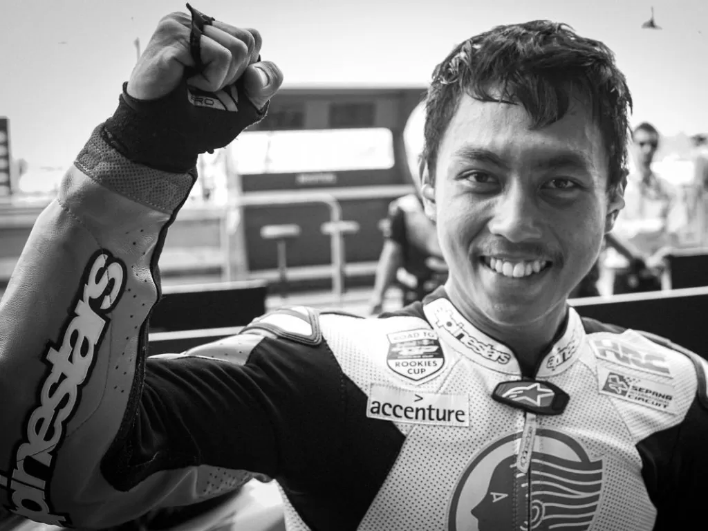 Mendiang Alfridza Munandar disebut sebagai pembalap muda penuh potensi. (motogp.com)