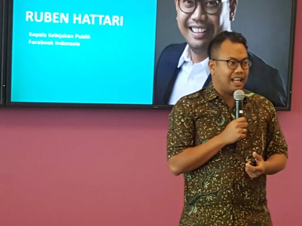 Kepala Kebijakan Publik Untuk Facebook di Indonesia. Ruben Hattari. (Dok.Indozone/Sigit Nugroho)