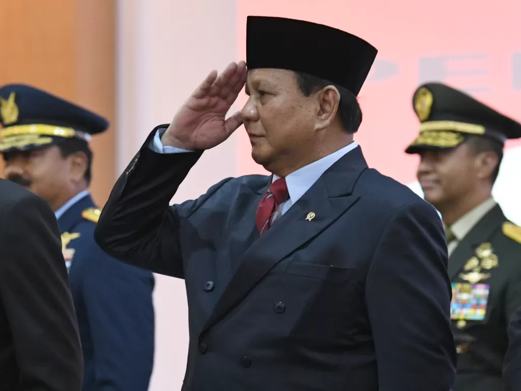 Menteri Pertahanan Prabowo Subianto. (Antara/M Risyal Hidayat)