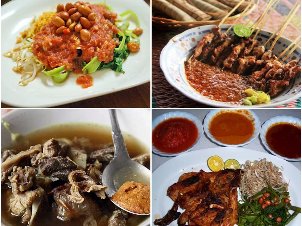 Kolase makanan khas Lombok. (Raja Wisata Indonesia/Indonesiakaya/KSMtour/wonderful.indogram)