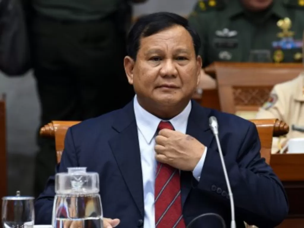 Menteri Pertahanan Prabowo Subianto. (Antara/Aditya Pradana Putra)