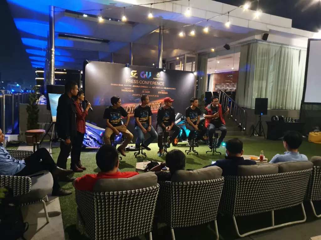 Anak Komunitas motor KTM launching film City Night Ride. (Dok. Indozone/Wilfridus Kolo)
