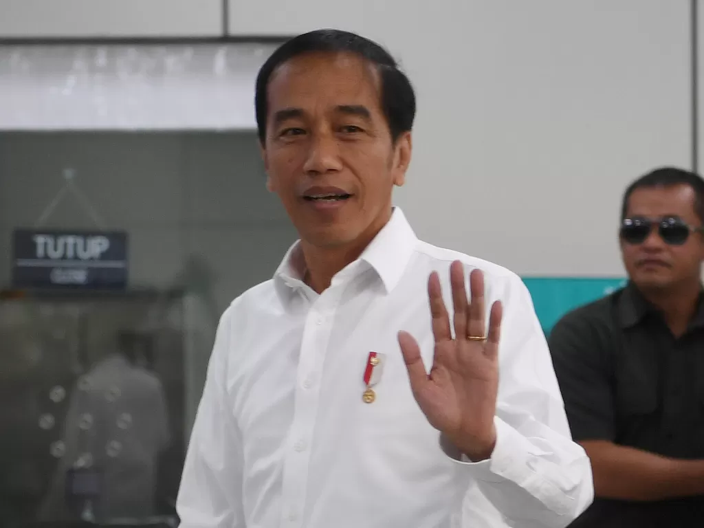 Presiden Jokowi menolak usulan Mendagri Tito Karnavian yang ingin sistem Pilkada langsung dikaji ulang (Antara/Wahyu Putro).