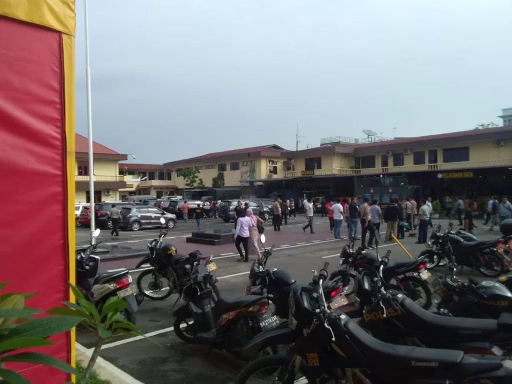 Pasca bom bunuh diri di Polrestabes Medan. (Istimewa)
