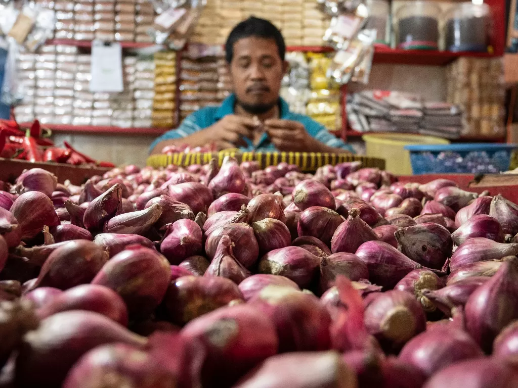 BI memprediksi bawang Merah dan daging ayam ras bakal menjadi penyumbang inflasi pada November 2019 (Antara/Dhemas Reviyanto).