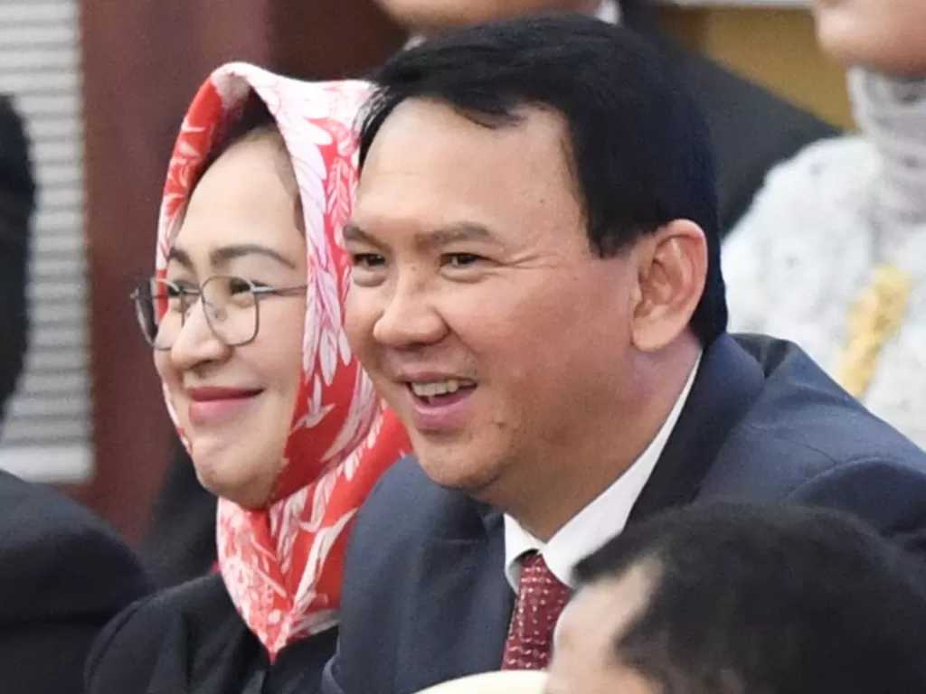 Mantan Gubernur DKI Jakarta, Basuki Tjahaja Purnama atau Ahok, resmi menjabat Komisaris Utama Pertamina. (Antara/Akbar Nugroho Gumay)