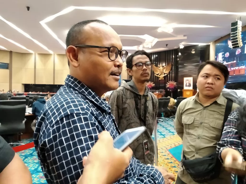 Wakil Ketua DPD Gerindra DKI Jakarta, Syarif, meminta PKS berbesar hati soal nama Cawagub DKI (Indozone/Nani Suherni).