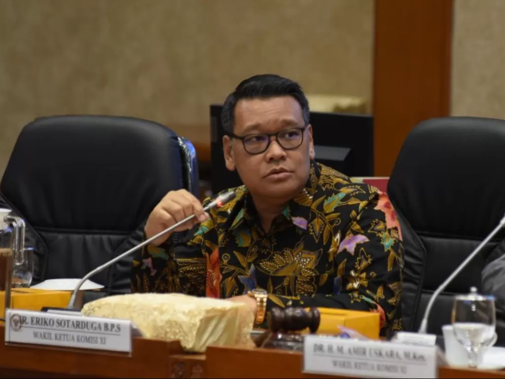Wakil Ketua Komisi XI DPR RI Eriko Sotarduga. (dpr.go.id/Arief/mr).  