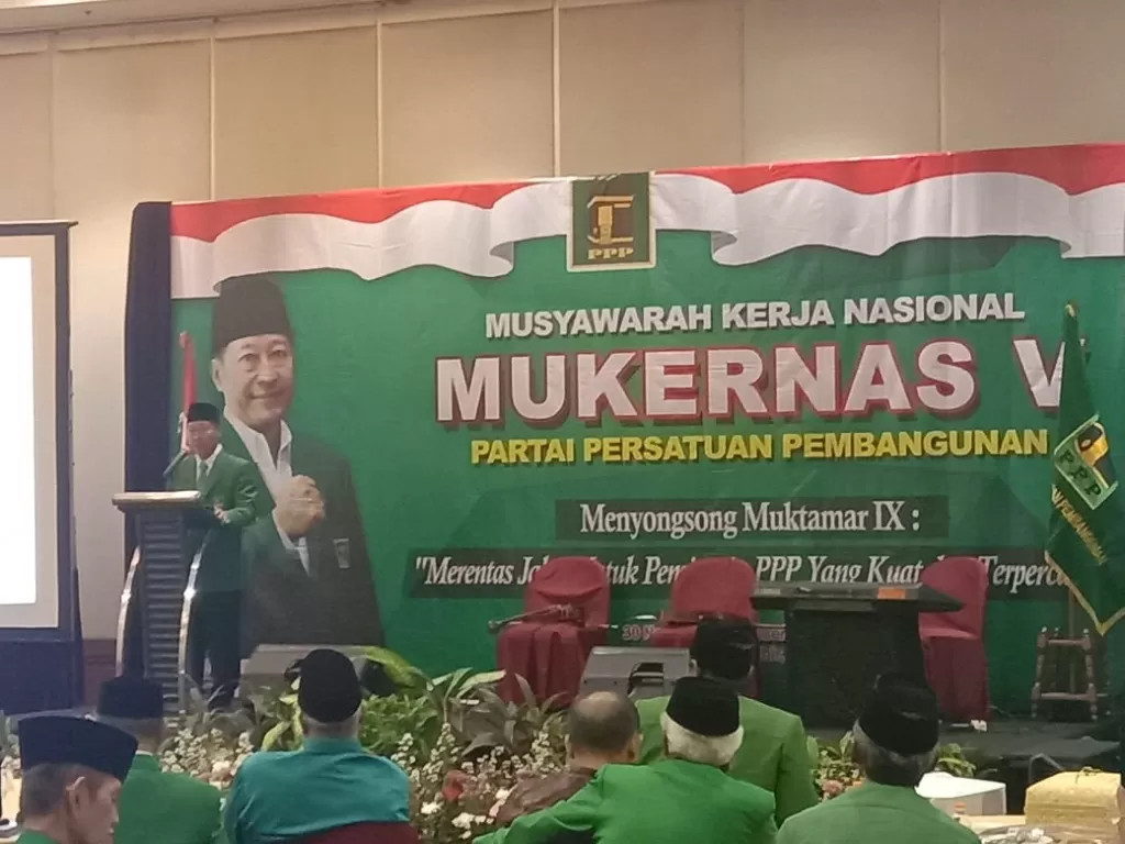 Pembukaan Mukernas V PPP Muktamar Jakarta. (Mula Akmal)