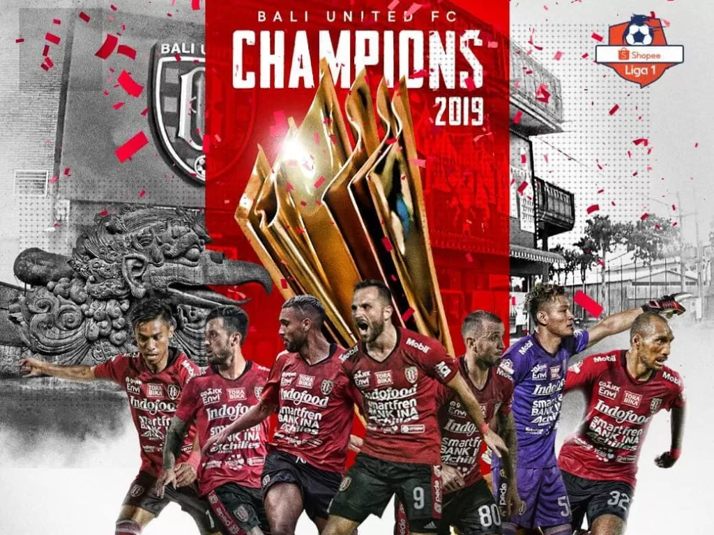 Bali United menjadi juara Liga 1 2019. (Instagram/@liga1match)
