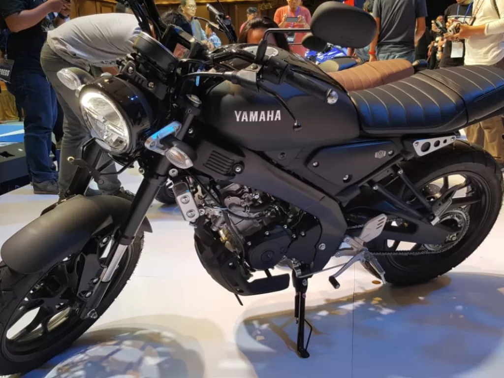 Tampang 'Oldshool Yamaha XSR155 (Dok. Indozone/Sigit Nugroho)