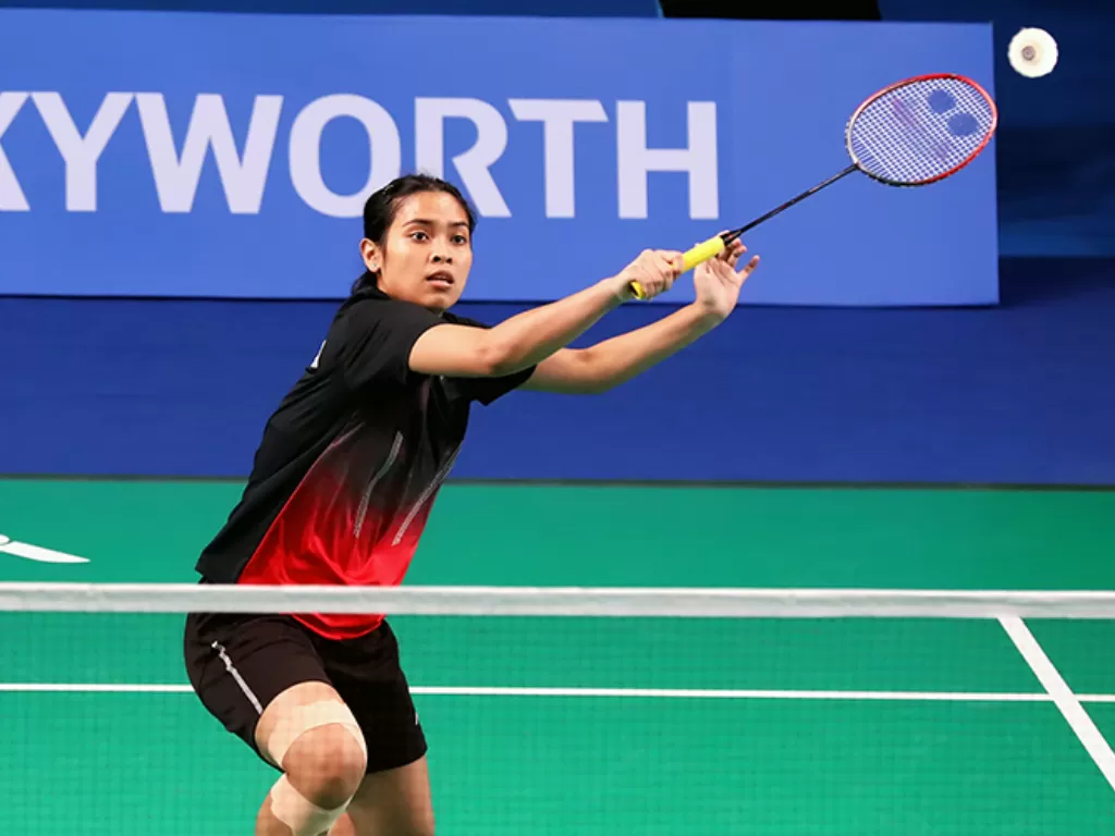 Tunggal putri Indonesia, Gregoria Mariska Tunjung, sukses membawa Merah Putih ke final SEA Games 2019. (badmintonindonesia.org)
