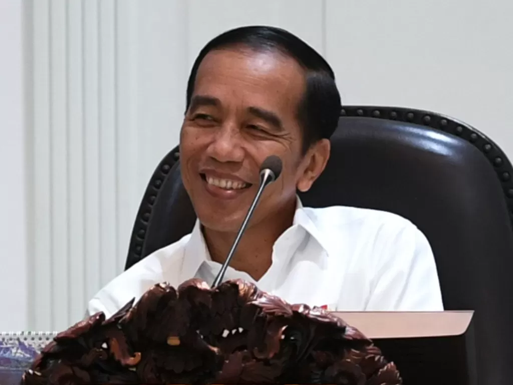 Presiden Jokowi bereaksi soal blunder staf khususnya, yakni Billy Mambrasar (Antara/Wahyu Putro A).