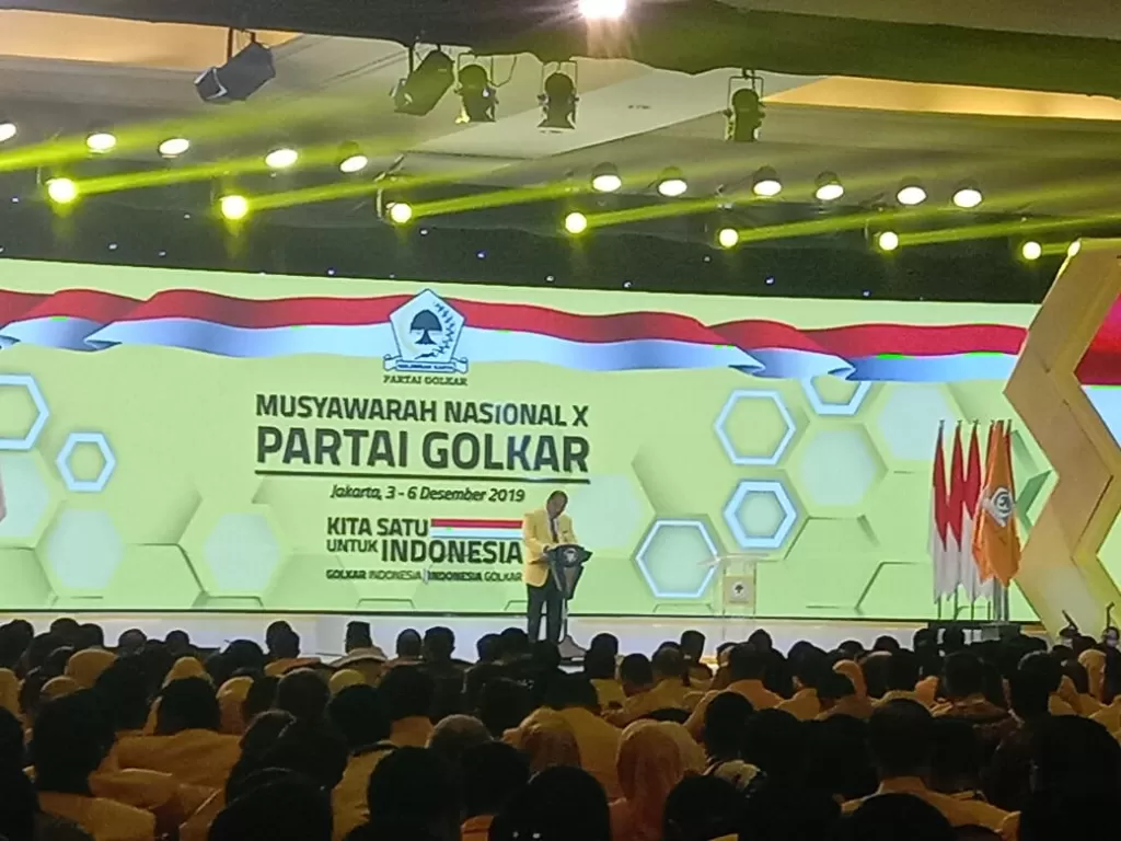 Suasana Musyarawah Nasional (Munas) Partai Golkar di Ritz Carlton, Jakarta, Selasa (3/12). (Indozone/Mula Akmal)