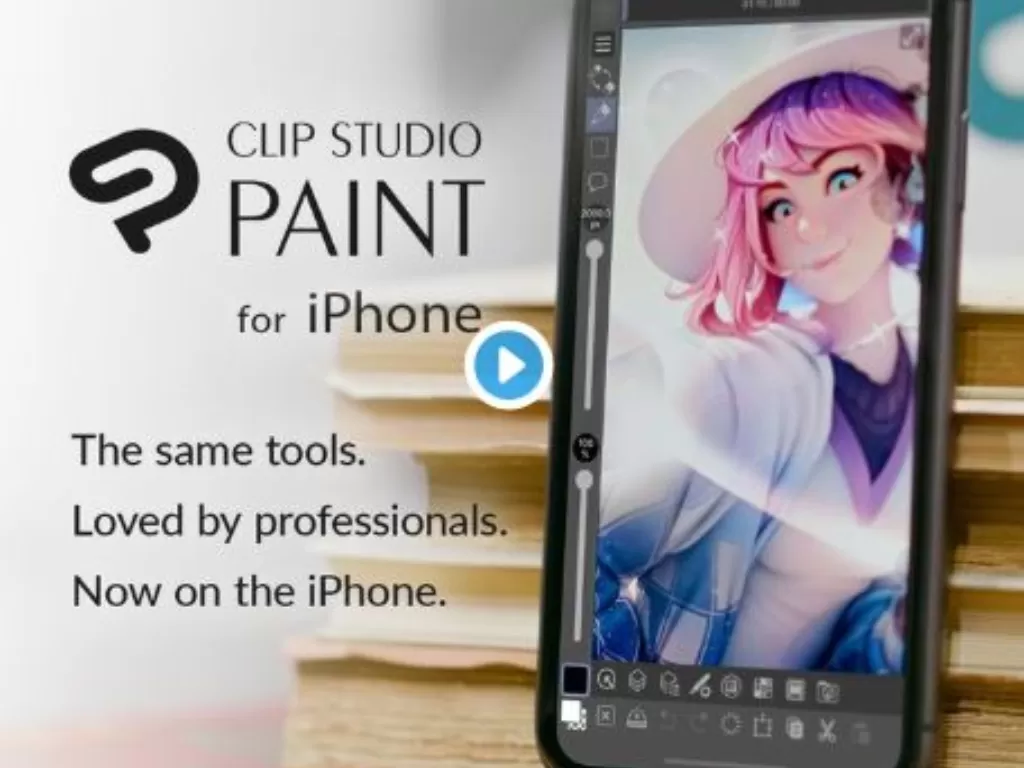Aplikasi Clip Studio Paint di iPhone (Twitter/clipstudiopaint)