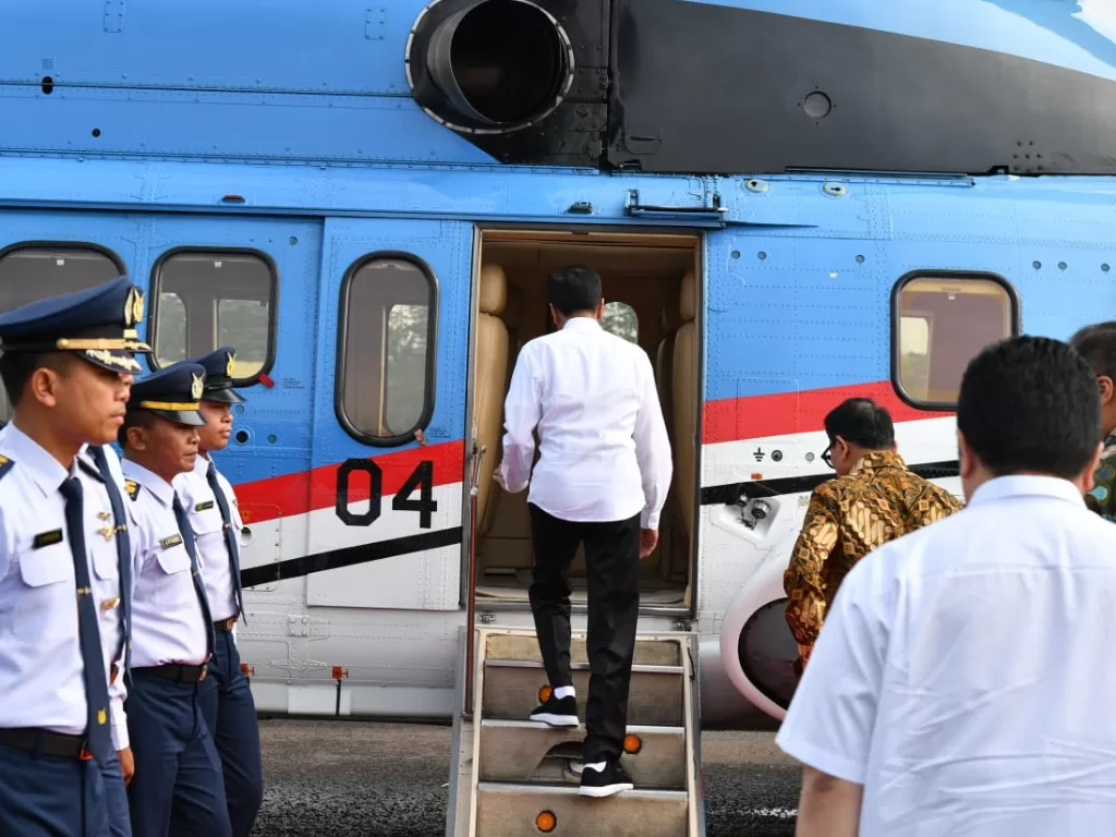 Kunjungan Presiden Jokowi ke Banten. (06/12/2019). (Sekretariat Presiden).