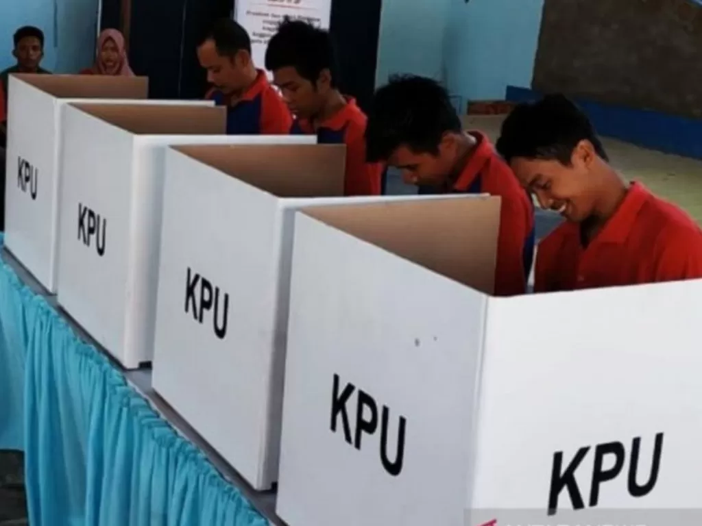Ilustrasi pemilihan kepala daerah oleh KPU (Antara).