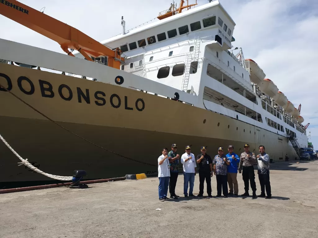 Kementerian Perhubungan (Kemenhub) melakukan inspeksi di Pelabuhan Sorong di Papua Barat menjelang Nataru. (Humas Ditjen Perhubungan Laut)