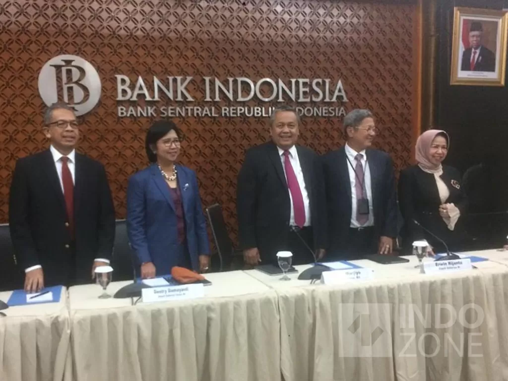 Konferensi Pers Hasil RDG Bank Indonesia. (Indozone/Sigit Nugroho)