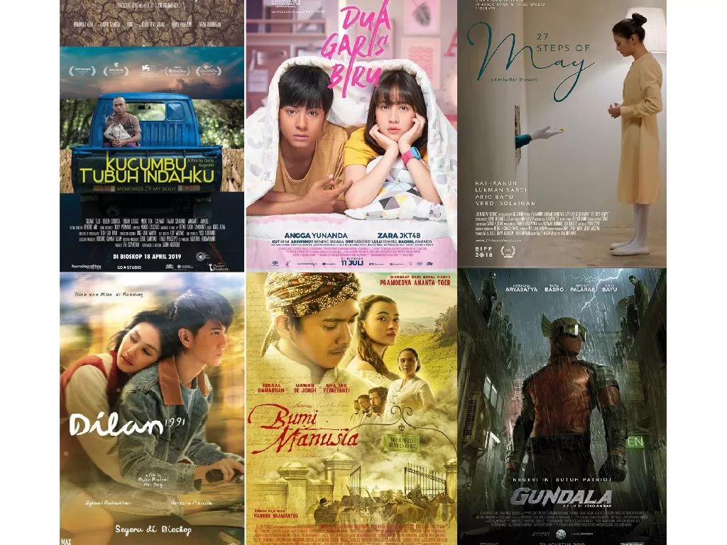 Jajaran film yang menyuta perhatian penikmat film Indonesia sepanjang 2019 (imdb)