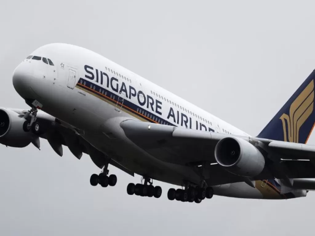 Maskapai penerbangan Singapore Airlines. (Reuters/Kai Pfaffenbach)