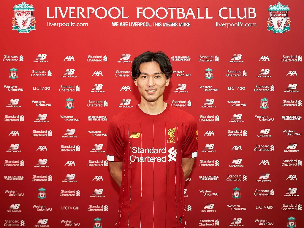 Takumi Minamino resmi bergabung dengan Liverpool. Twitter/@LFC