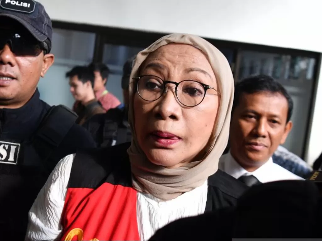 Ratna Sarumpaet saat menjalani sidang putusan di Pengadilan Negeri Jakarta Selatan, Jakarta, Kamis (11/7/2019). (Antara/Sigid Kurniawan)