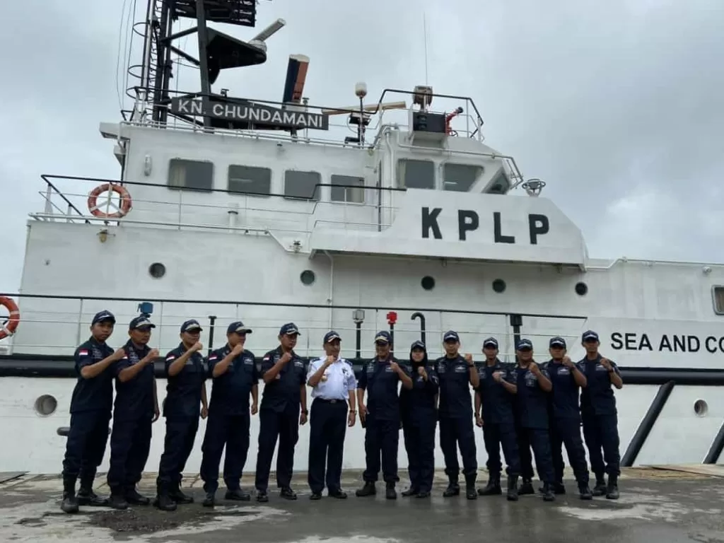 Armada KPLP yang dikerahkan ke Laut Natuna. (Humas Ditjen Perhubungan Laut)