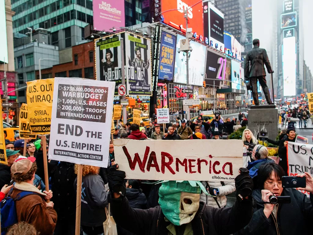 Demo di New York/REUTERS/Eduardo Munoz