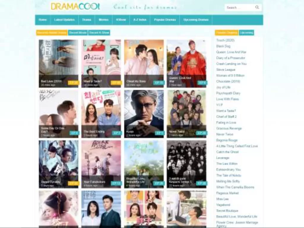 Situs drama Korea Dramacool (Screenshot/dramacool9.co)