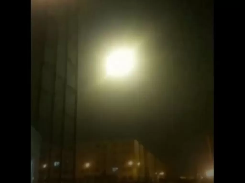 Screenshoot dari video yang menggambarkan pesawat Ukraina jatuh karena rudal Iran (NEW YORK TIMES)