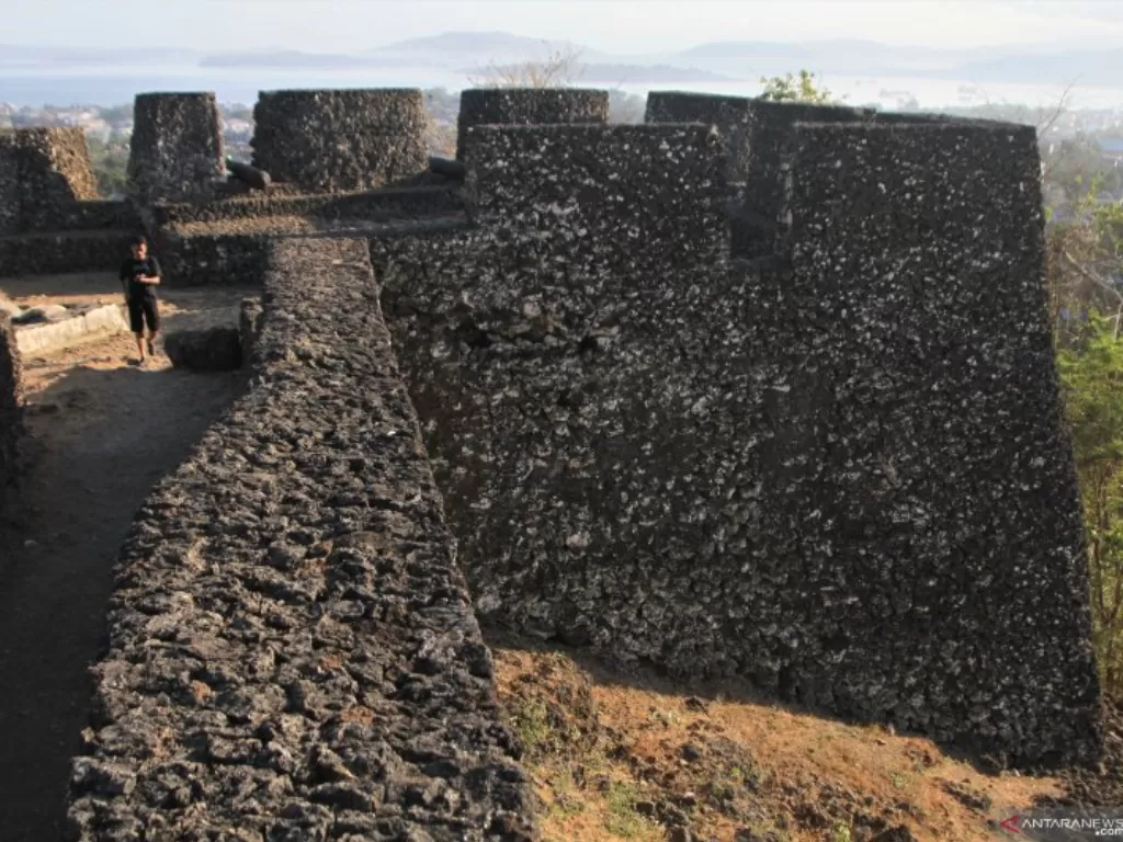 Benteng Keraton Buton yang merupakan benteng terluas di dunia. (ANTARA FOTO/Jojon)