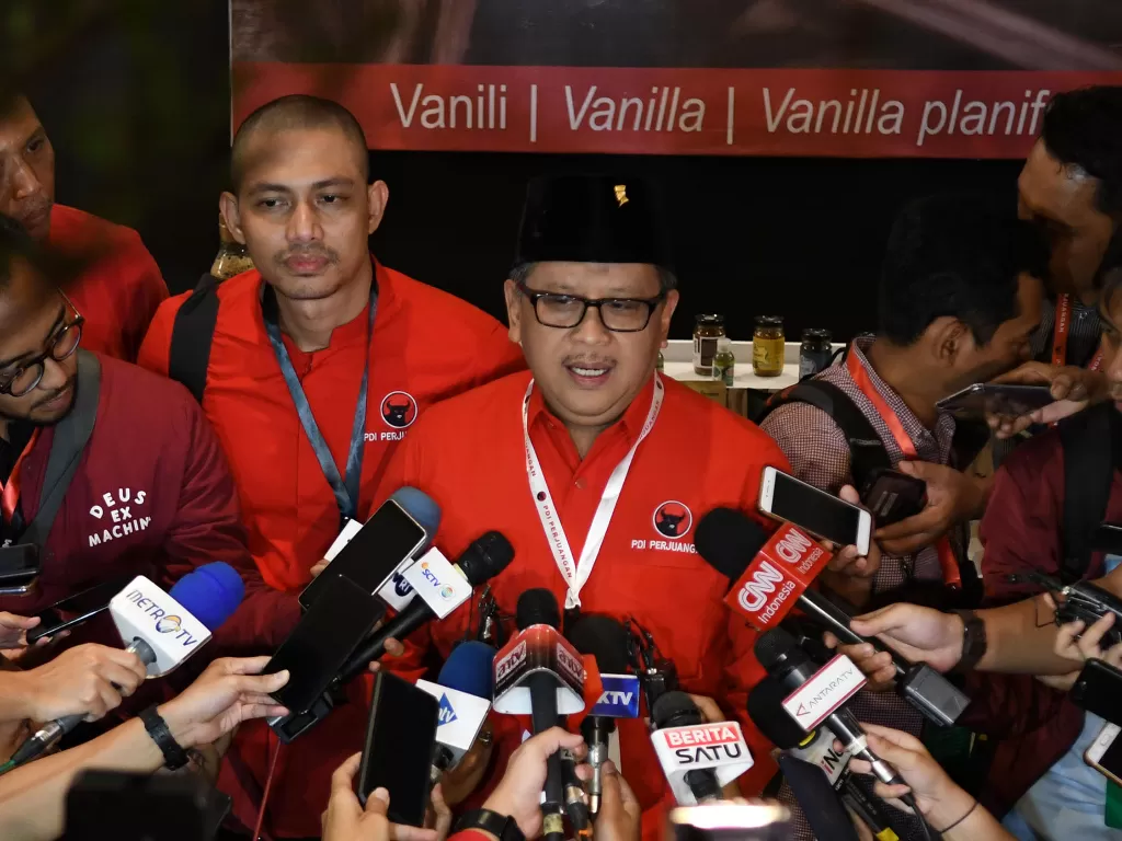 Sekjen PDIP Hasto Kristiyanto siap dipanggil KPK (ANTARA FOTO/Aditya Pradana Putra).