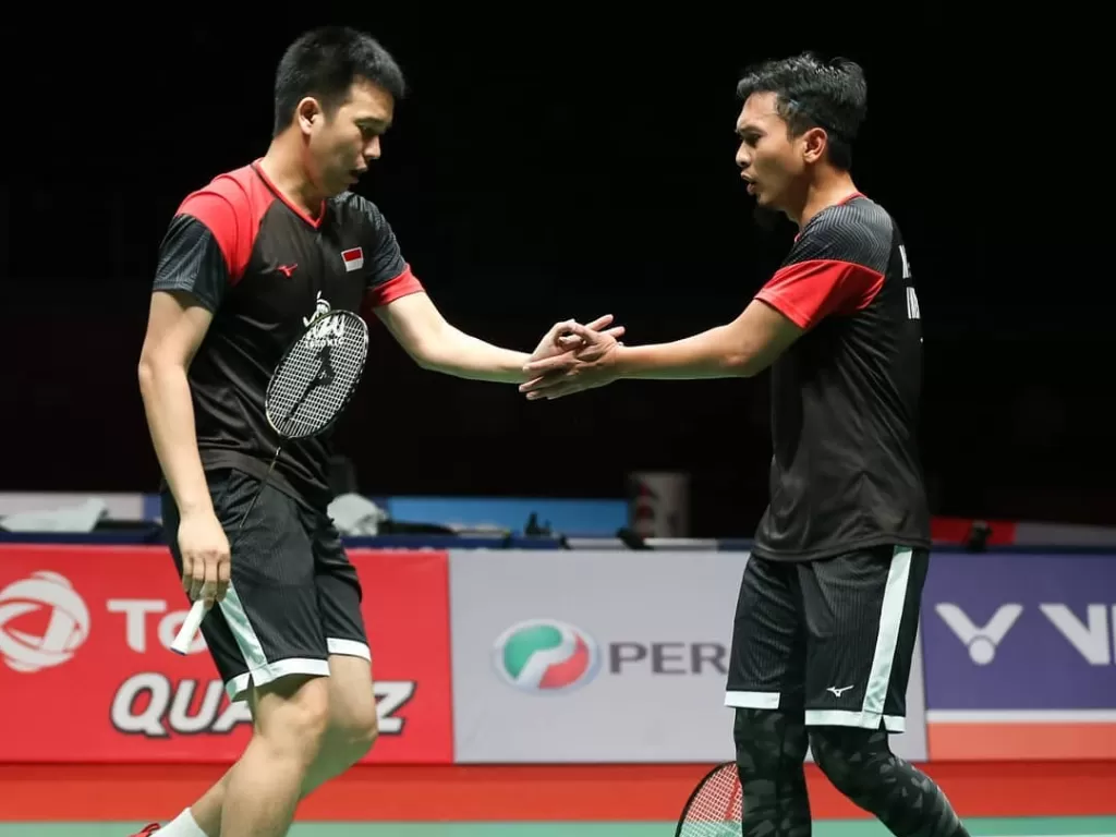 Ganda putra Hendra/Ahsan dapat lawan mudah di Indonesia Masters 2020. (Instagram/@bwf.official)