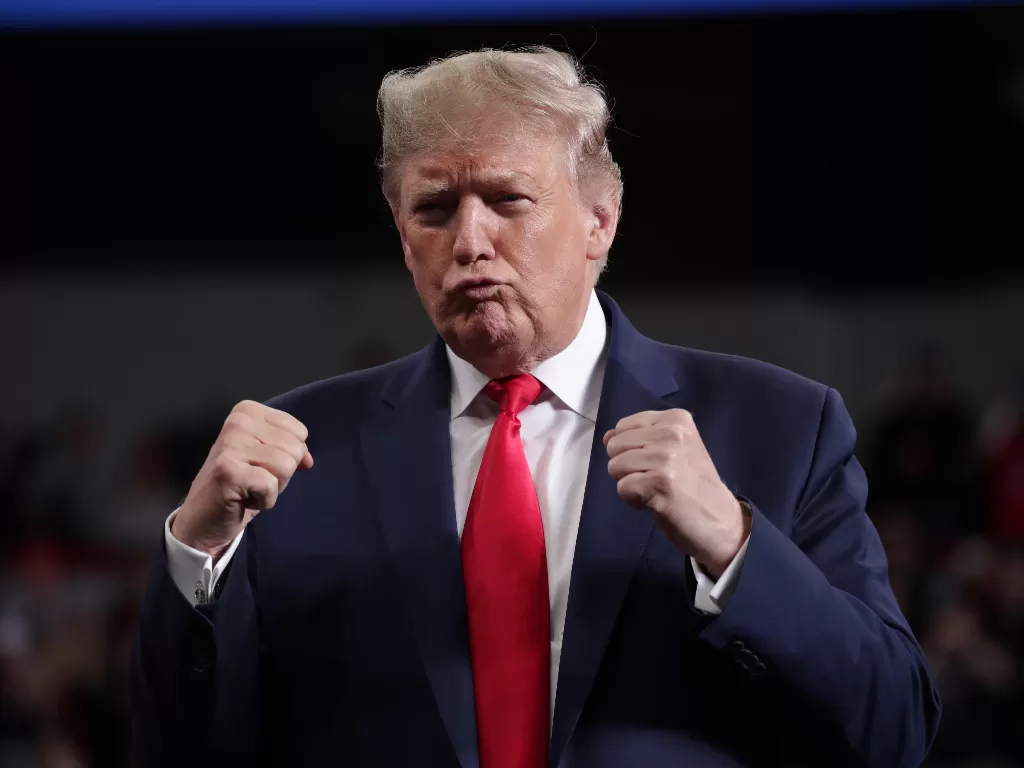 Presiden AS Donald Trump saat mengadakan kampanye di Toledo, Ohio, AS, 9 Januari 2020. (REUTERS/Jonathan Ernst)