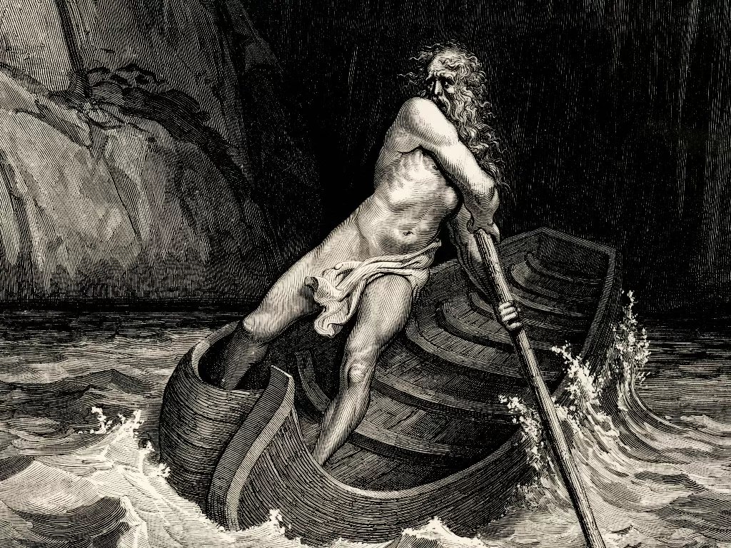 Kharon dalam mitologi Yunani. (wikimedia.org/Dante's Inferno)