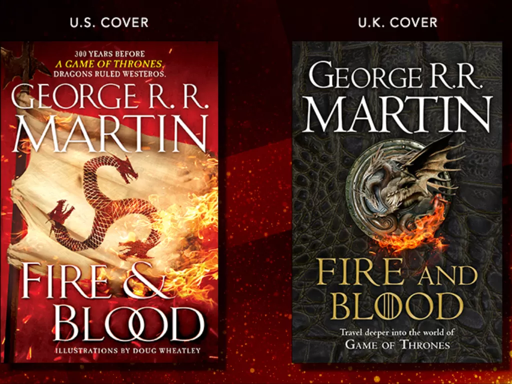 Cover buku novel 'Game of Thrones' karya George RR Martin. (photo/Twitter/@GRRMspeaking)