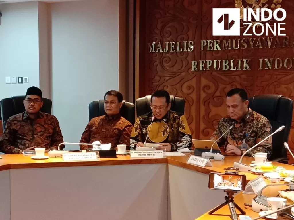 Pimpinan KPK melakukan kunjungan dan Rapat bersama Pimpinan MPR RI di Jakarta, Selasa (14/1/2020). (INDOZONE/Mula Akmal)  