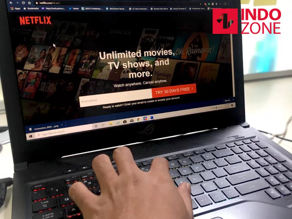 Pelanggan Indihome masih belum bisa mengakses Netflix. (INDOZONE/Fahmy Fotaleno)