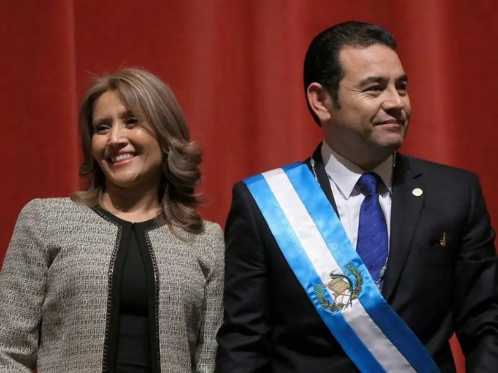 Presiden Guatemala Jimmy Morales dan Patricia Marroquin de Morales (Reuters)