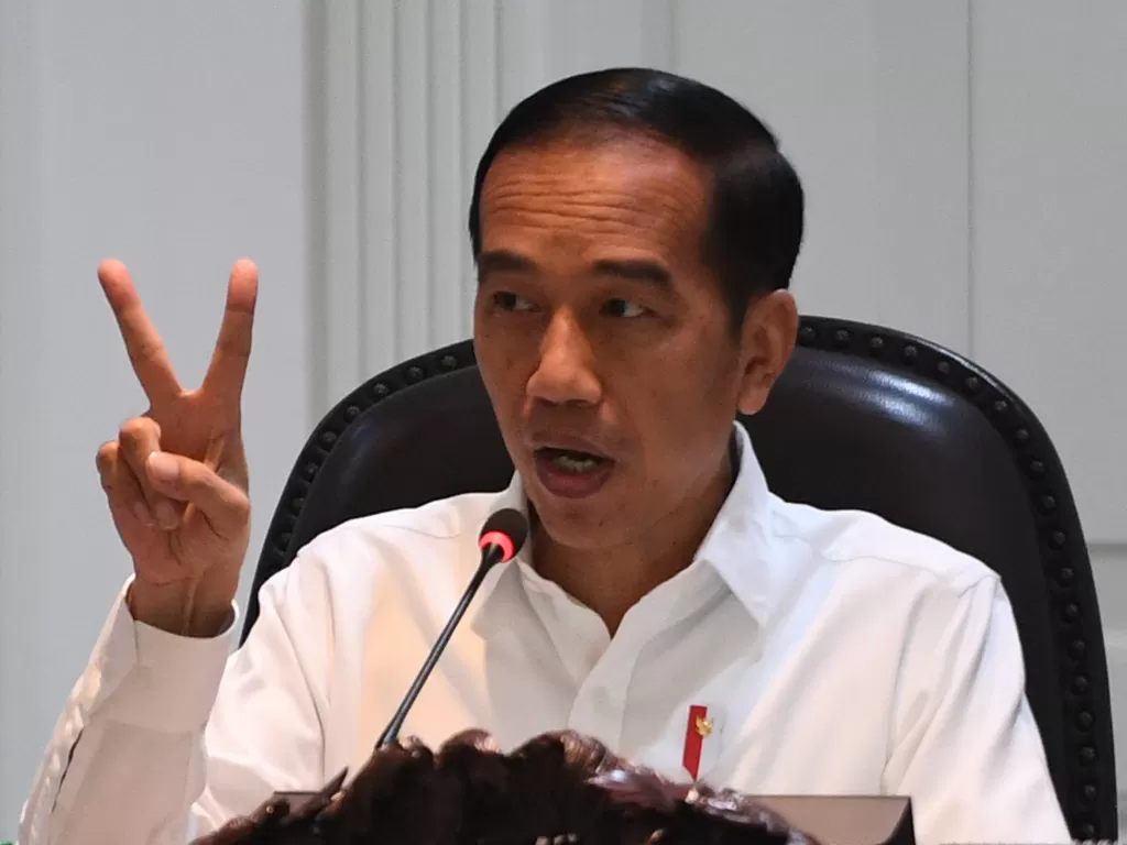 Presiden Jokowi memberikan kode terkait Sandiaga Uno maju di Pilpres 2024 (ANTARA FOTO/Akbar Nugroho Gumay).
