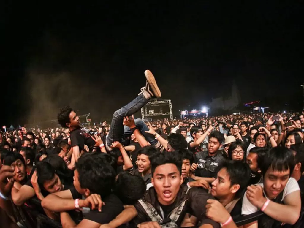Penggemar musik metal di Indonesia selalu stabil. (Ilustrasi/Instagram/@hammersonicfest)