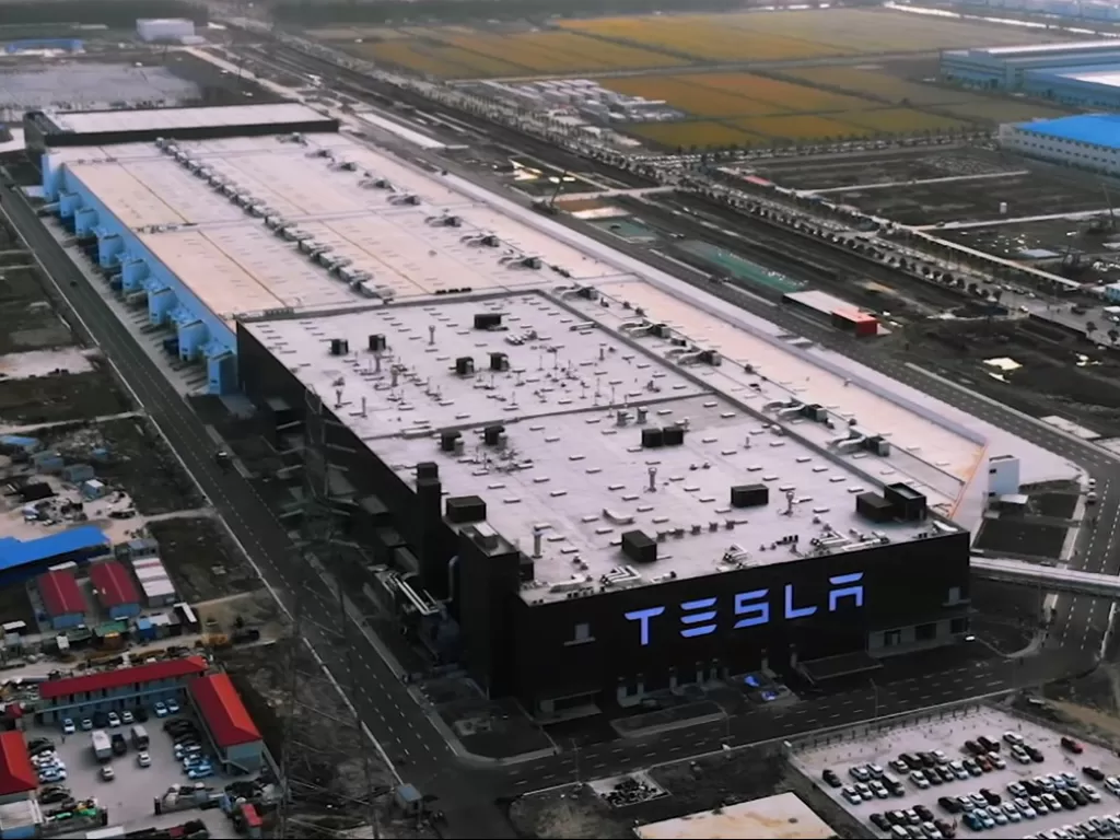 Ilustrasi pusat desain Tesla di Tiongkok (dok.Carscoops).