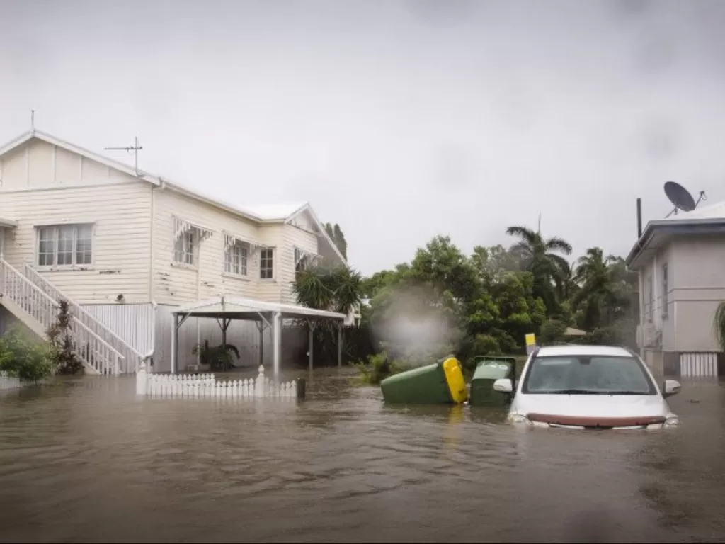 Banjir melanda Rosslea, Townsville, wilayah Quenssland, Australia. (Photo/REUTERS/Andrew Rankin)