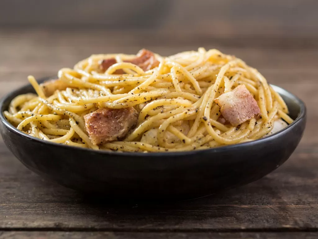 Spaghetti carbonara. (Ilustrasi/TASTEMADE)