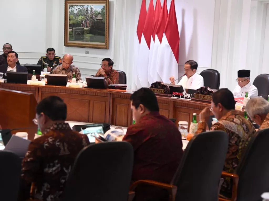 Rapat Kabinet Jokowi. (Sekretariat Presiden).