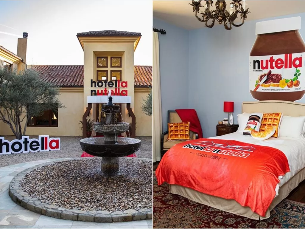 Penampakan hotel Nutella (instagram/@nutella)